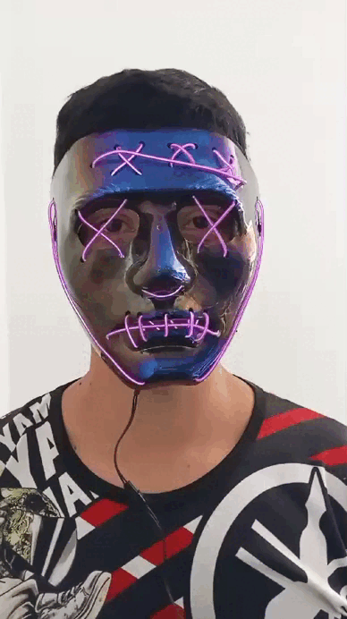 Miniatura 1 de MASCARA PURGA LED-ANONIMUS HALLOWEEN